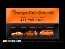 Tablet Screenshot of orangecabeverett.com